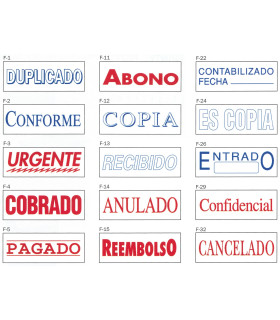 Sello/Cuño Profesional Fórmulas Comerciales