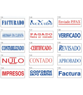 Sello/Cuño Profesional Fórmulas Comerciales