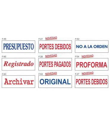 Sello/Cuño Profesional Fórmulas Comerciales