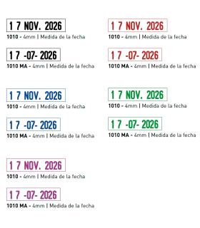 Sello/Cuño Fechador Tamaño 4mm