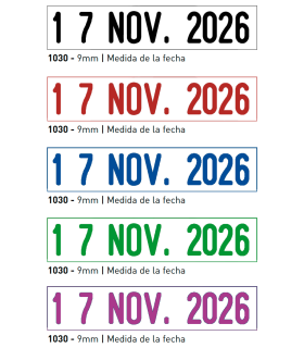 Sello/Cuño Fechador Tamaño 9mm