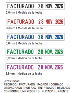 Sello/Cuño Profesional Formulario Tamaño 3,8mm