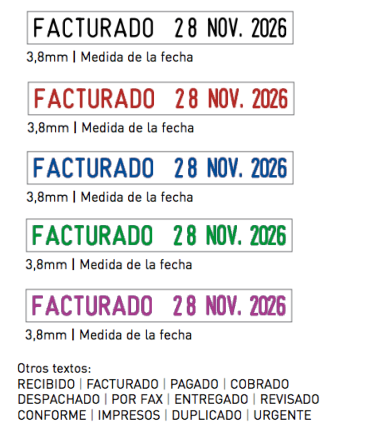 Sello/Cuño Profesional Formulario Tamaño 3,8mm