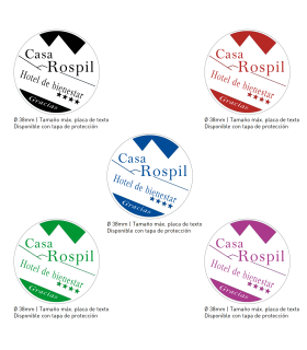 Sello/Cuño Circular ref. 4638, Tamaño 38mm de diámetro