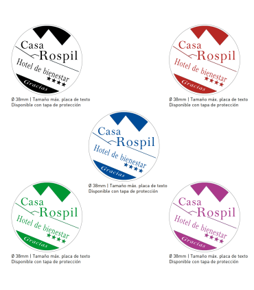 Sello/Cuño Circular ref. 4638, Tamaño 38mm de diámetro