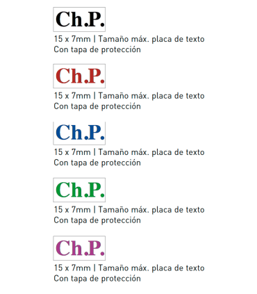 Sello/Cuño Rectangular ref. 4908, Tamaño 15x7mm