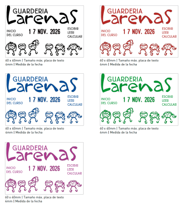 Sello/Cuño Fechador ref. 4727, Tamaño 60x40mm