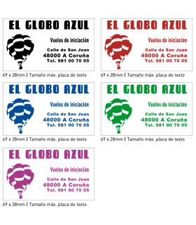 Sello/Cuño Profesional ref. 5203 Tamaño 56x33mm