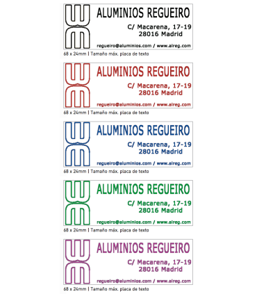Sello/Cuño Profesional ref. 5205, Tamaño 68x24mm