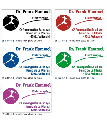 Sello/Cuño Profesional ref. 5206 Tamaño 56x33mm