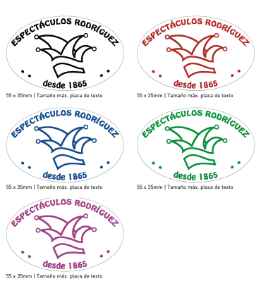 Sello/Cuño Oval ref. 44055 Tamaño 55x35mm