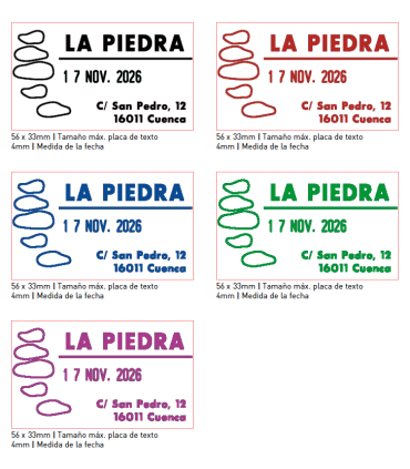 Sello/Cuño Profesional ref. 5460 Tamaño 56x33mm