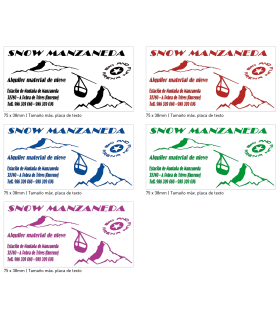 Sello/Cuño Rectangular ref. 4926, Tamaño 75x38mm