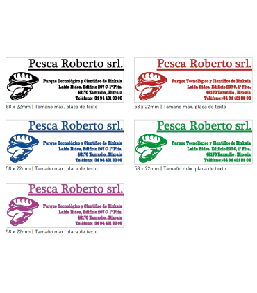 Sello/Cuño Rectangular ref. 4913, Tamaño 58x22mm