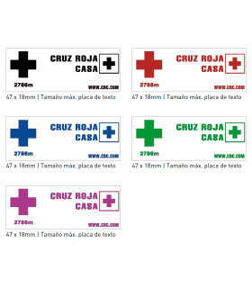 Sello/Cuño Rectangular ref. 4912, Tamaño 47x18mm