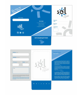Tríptico Porta-Llave habitación con Solapa Central