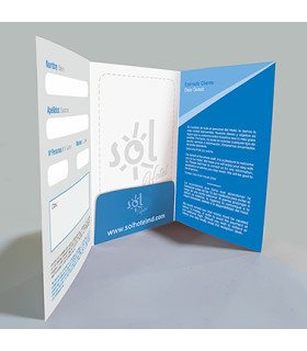 Tríptico Porta-Llave Habitación con Solapa Central