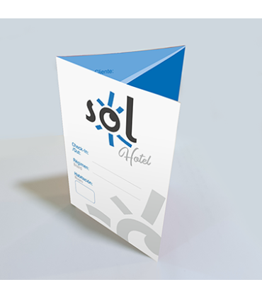 Tríptico Porta-Llave Habitación con Solapa Central