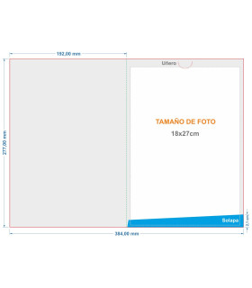 Carpetillas Portafotos Con Uñero 27x18cm