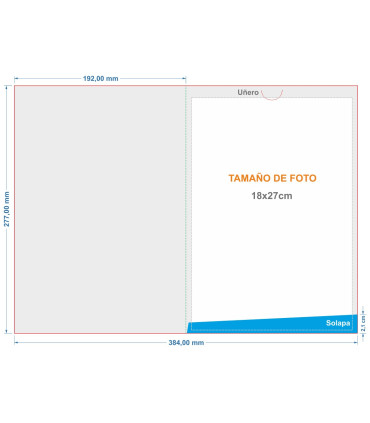 Carpetillas Portafotos Con Uñero 27x18cm