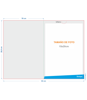 Carpetillas Portafotos 15x20cm Con Uñero