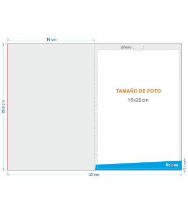 Carpetillas Portafotos 15x20cm Con Uñero