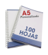 Libretas A5 de 100 hojas
