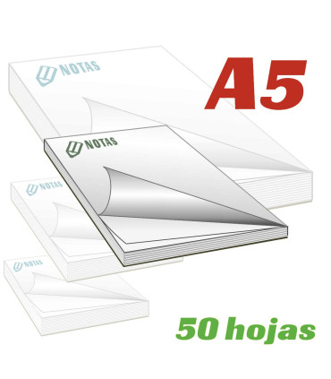Bloc notas A5 50 hojas