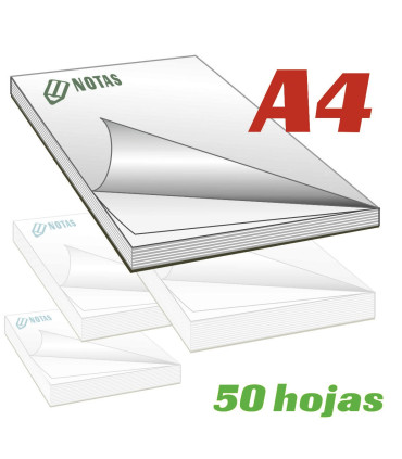 Bloc notas A4 50 hojas