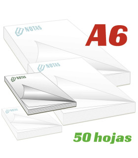 Bloc notas A6 50 hojas