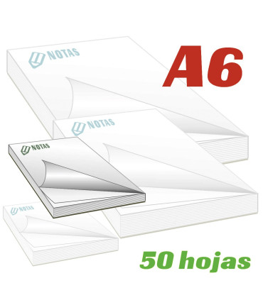 Bloc notas A6 50 hojas