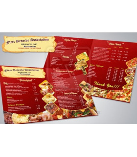 Cartas Restaurante A4 Plegadas
