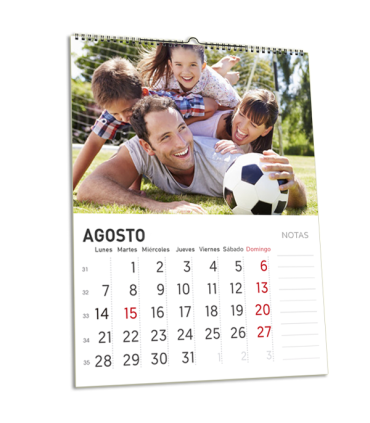 Calendarios de 13 láminas A3 con colgador