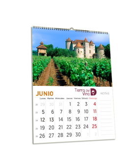 Calendarios de 13 láminas A4 con colgador