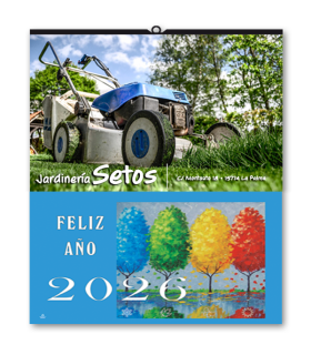 Calendario de Pared  Mensual 33,5 cm.