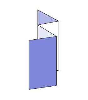 Cuadríptico 10x15 cm plegado acordeón