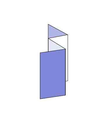 Cuadríptico 10x15 cm plegado acordeón