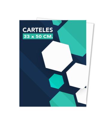 Carteles 35x50 a 1 o 2 colores