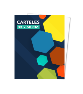 Carteles 35x50 a 1 o 2 colores