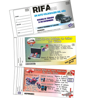 Talonarios de entradas a discotecas... a todo color