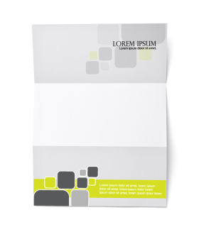 Hojas de carta A4 con membrete a todo color