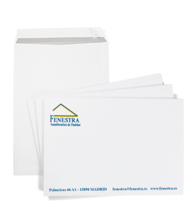 Sobres bolsa 1/2 folio (18,4x26,1) impresos a 1 y 2 colores