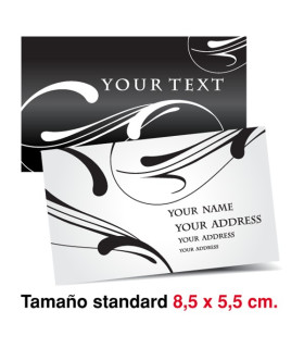 Tarjetas en blanco y negro