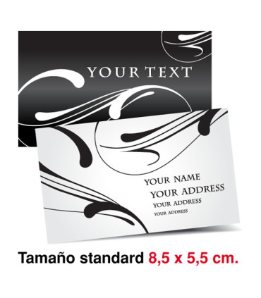 Tarjetas en blanco y negro