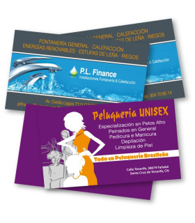 Tarjetas de Visita﻿ a TODO COLOR