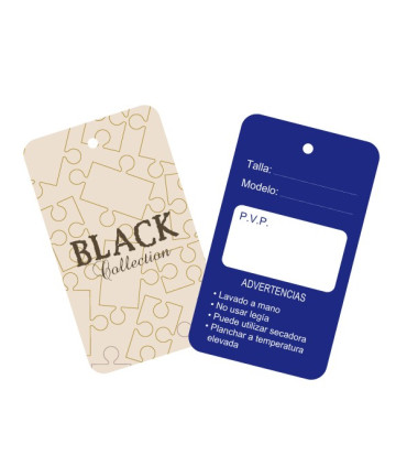 Etiquetas de Ropa a 1 color