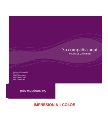 Carpetas personalizadas troqueladas a 1 color