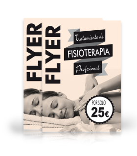 Flyers a 1 Color sobre Papel Salmón