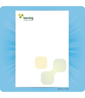 Hojas de carta A4 impresas a 2 colores