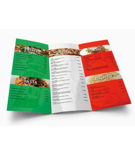 Cartas Rest. A4 Plegadas Triptico